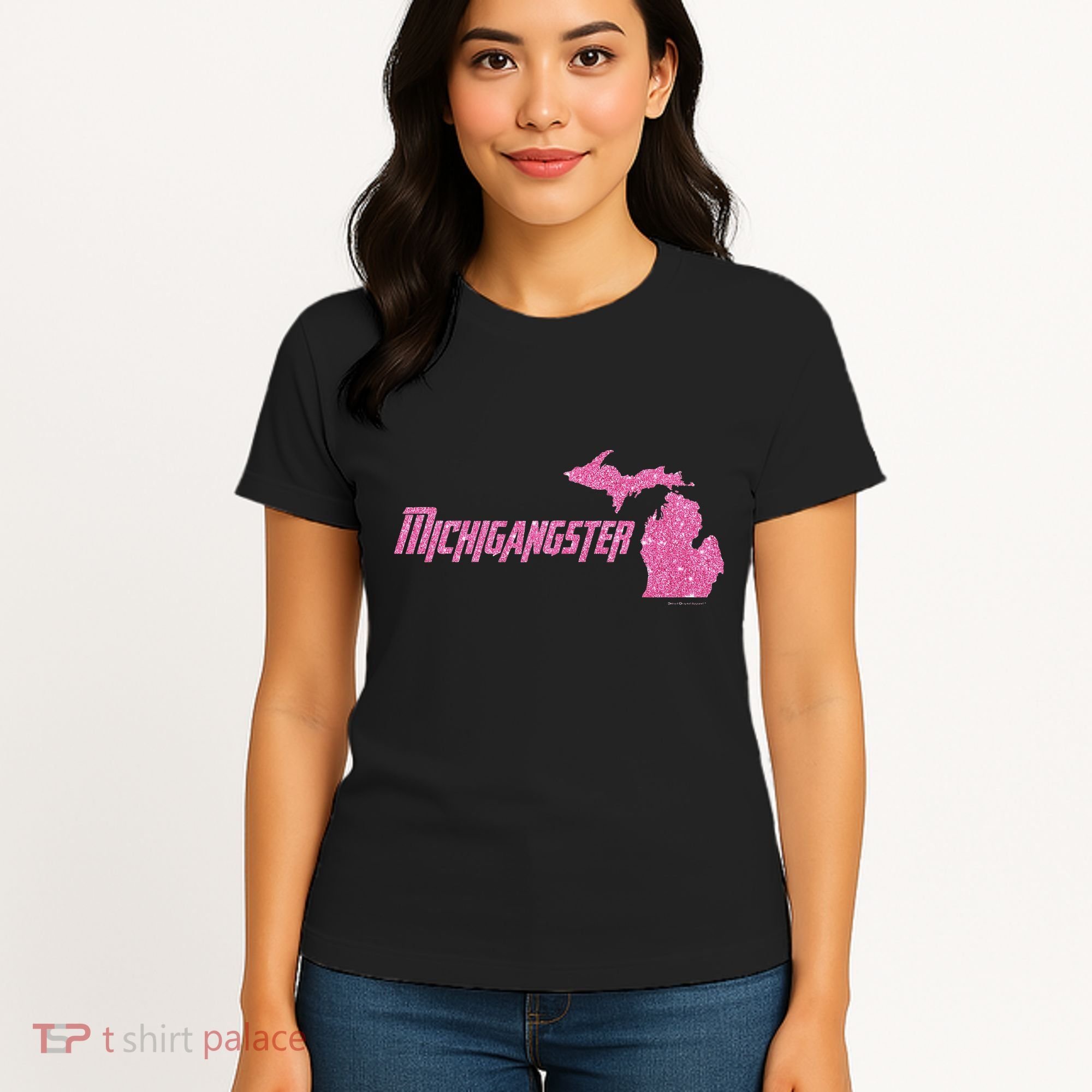 Michigangster Detroit Michigan Midwest Mitten Women's T-Shirt