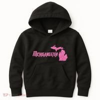 Michigangster Detroit Michigan Midwest Mitten Kids Hoodie thumb 0