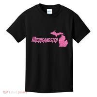 Michigangster Detroit Michigan Midwest Mitten Kids T-Shirt thumb 0