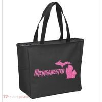 Michigangster Detroit Michigan Midwest Mitten Tote Bag thumb 2