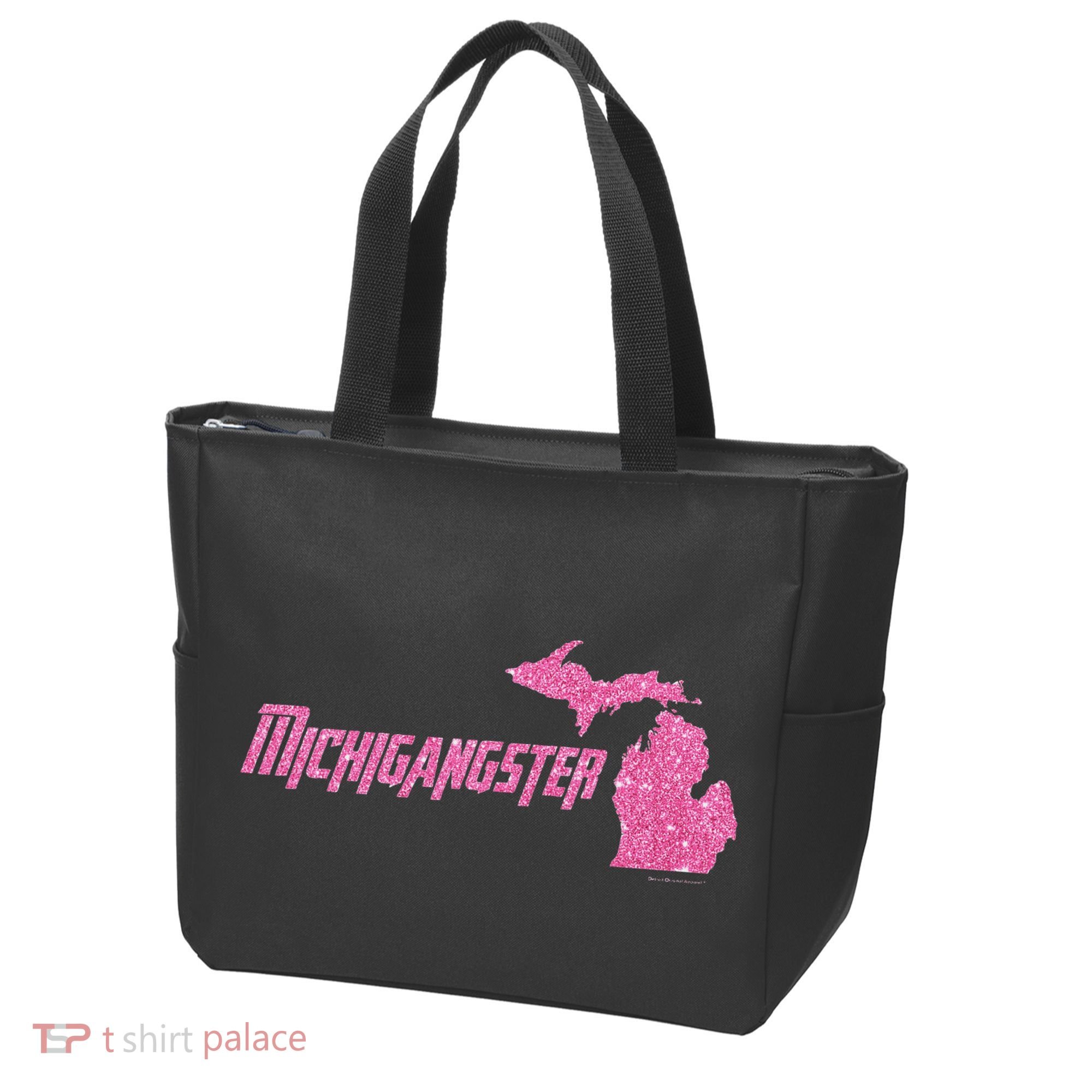 Michigangster Detroit Michigan Midwest Mitten Tote Bag
