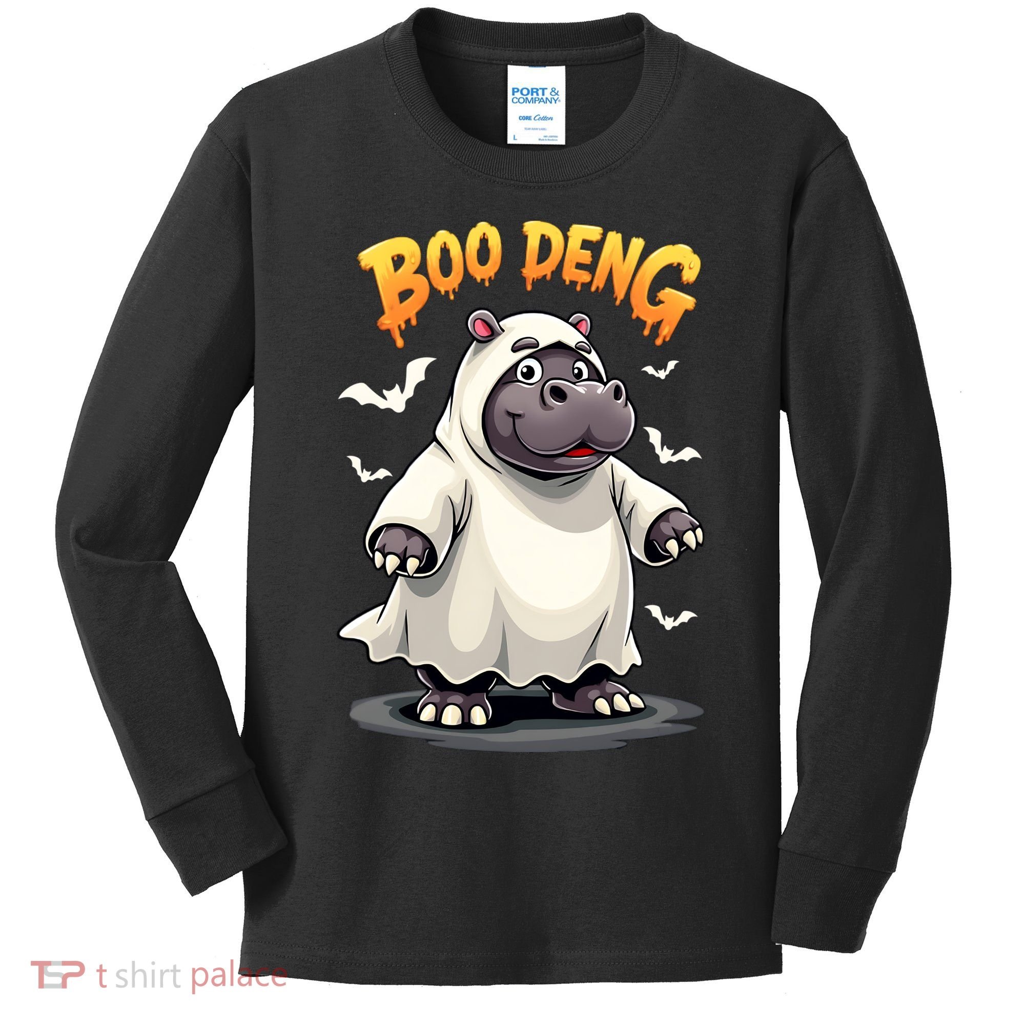 Moo Deng Kids Long Sleeve Shirt