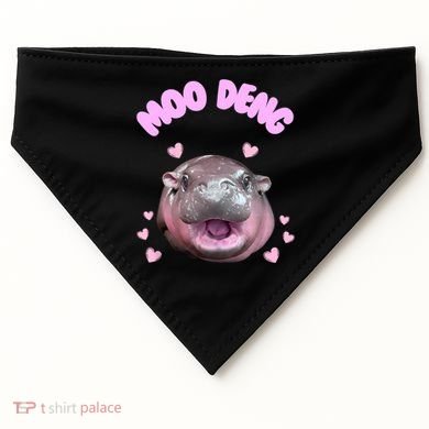 Moo Deng USA-Made Doggie Bandana