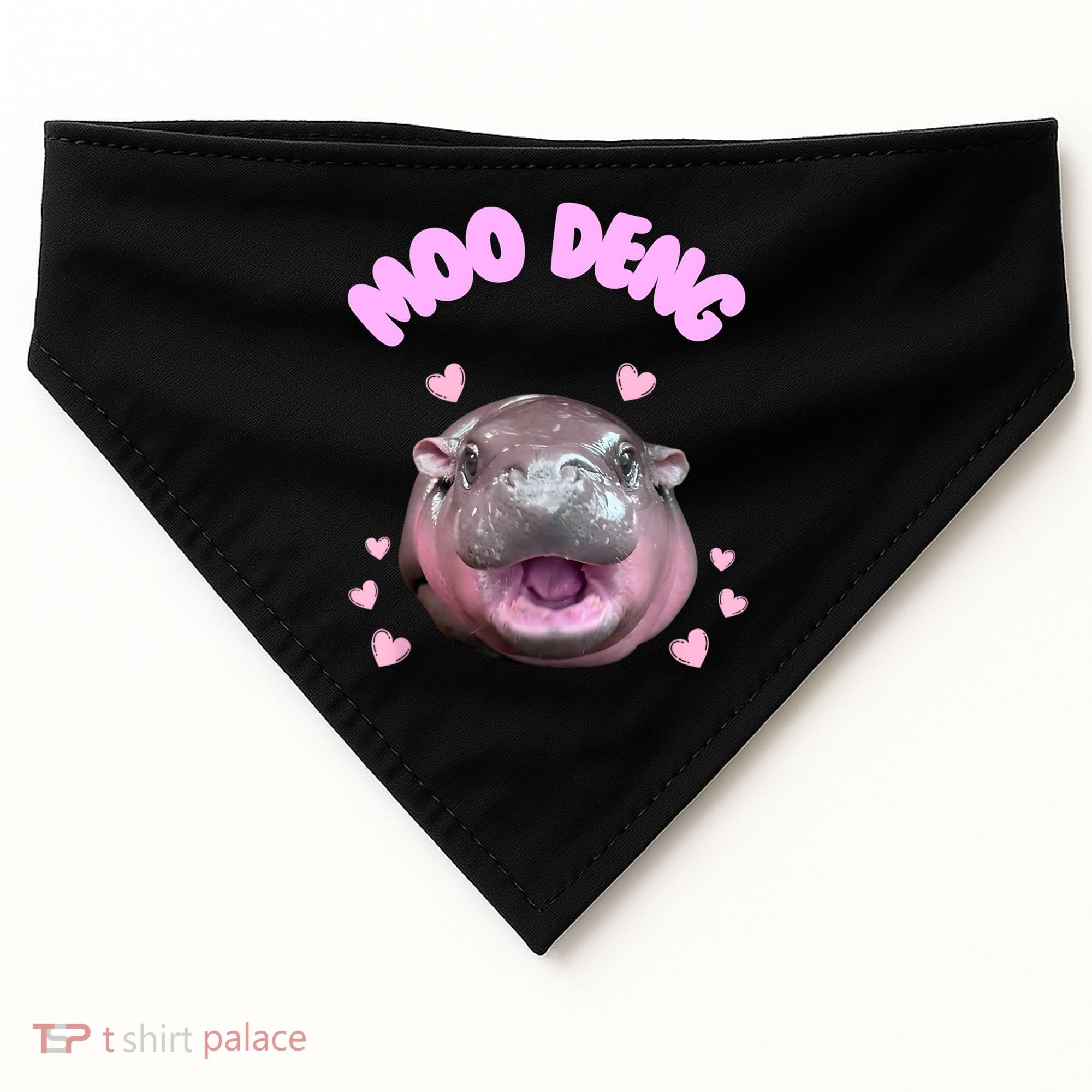 Moo Deng USA-Made Doggie Bandana