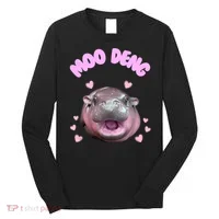 Moo Deng Long Sleeve Shirt thumb 0