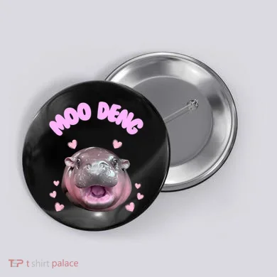 Moo Deng Button