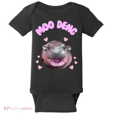 Moo Deng Baby Bodysuit