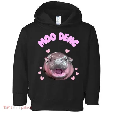 Moo Deng Toddler Hoodie