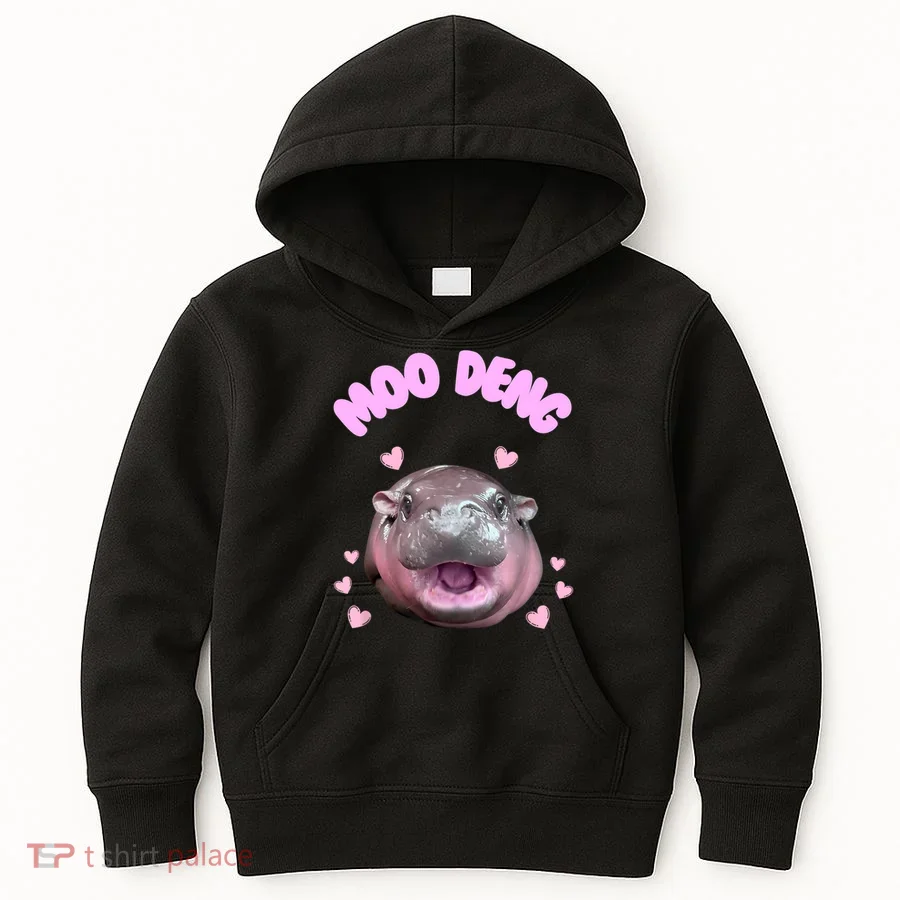 Moo Deng Kids Hoodie