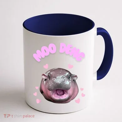Moo Deng Coffee Mug back