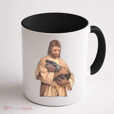 Moo Deng Coffee Mug back