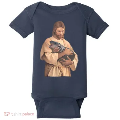 Moo Deng Baby Bodysuit