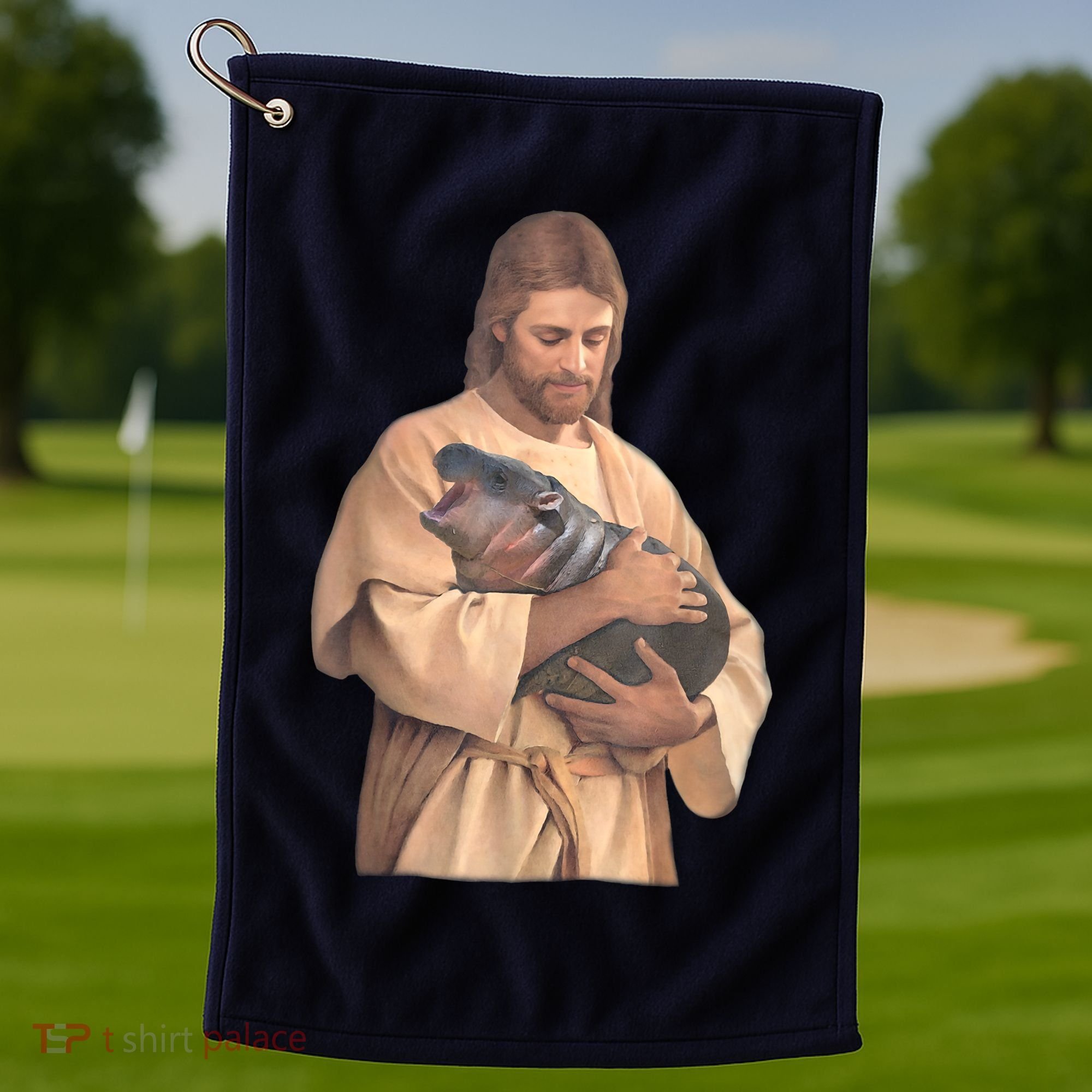 Moo Deng Golf Towel