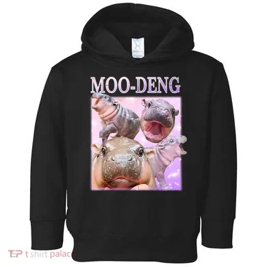 Moo Deng Toddler Hoodie