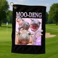 Moo Deng Golf Towel thumb 1