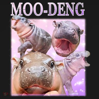 Moo Deng Women's Crop Top Tee