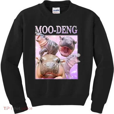 Moo Deng Kids Sweatshirt