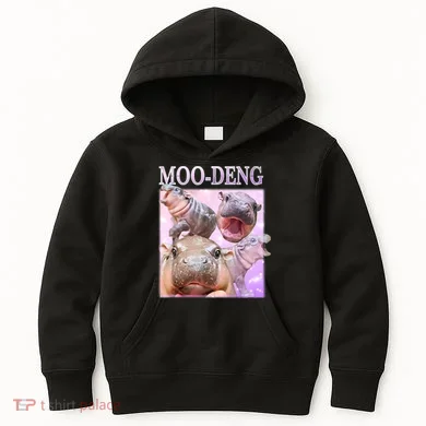 Moo Deng Kids Hoodie