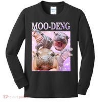 Moo Deng Kids Long Sleeve Shirt thumb 0