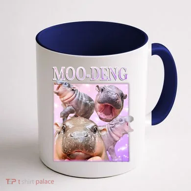Moo Deng Coffee Mug back