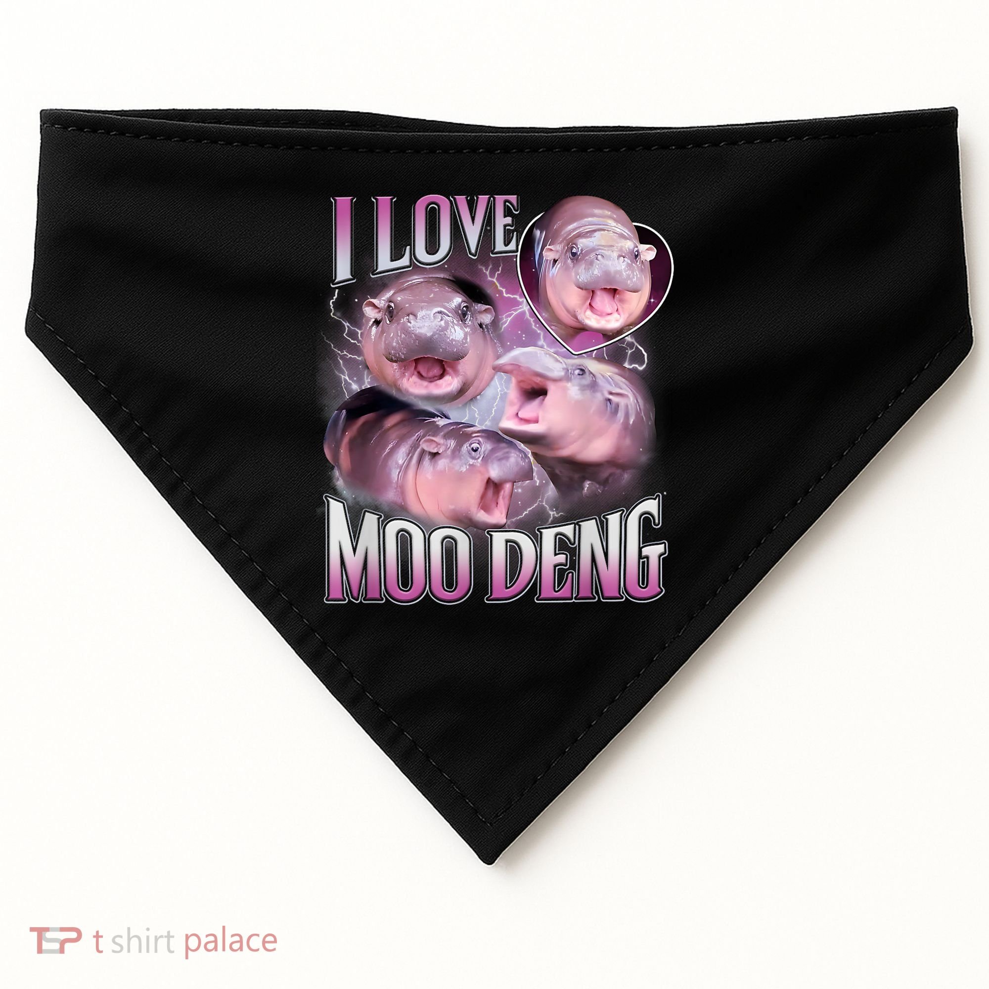 Moo Deng USA-Made Doggie Bandana