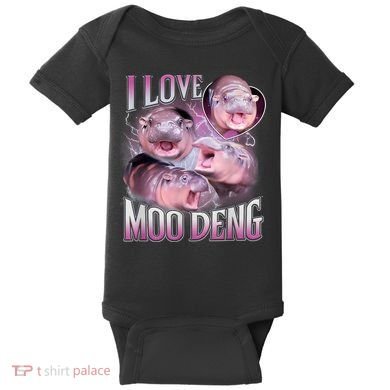 Moo Deng Baby Bodysuit