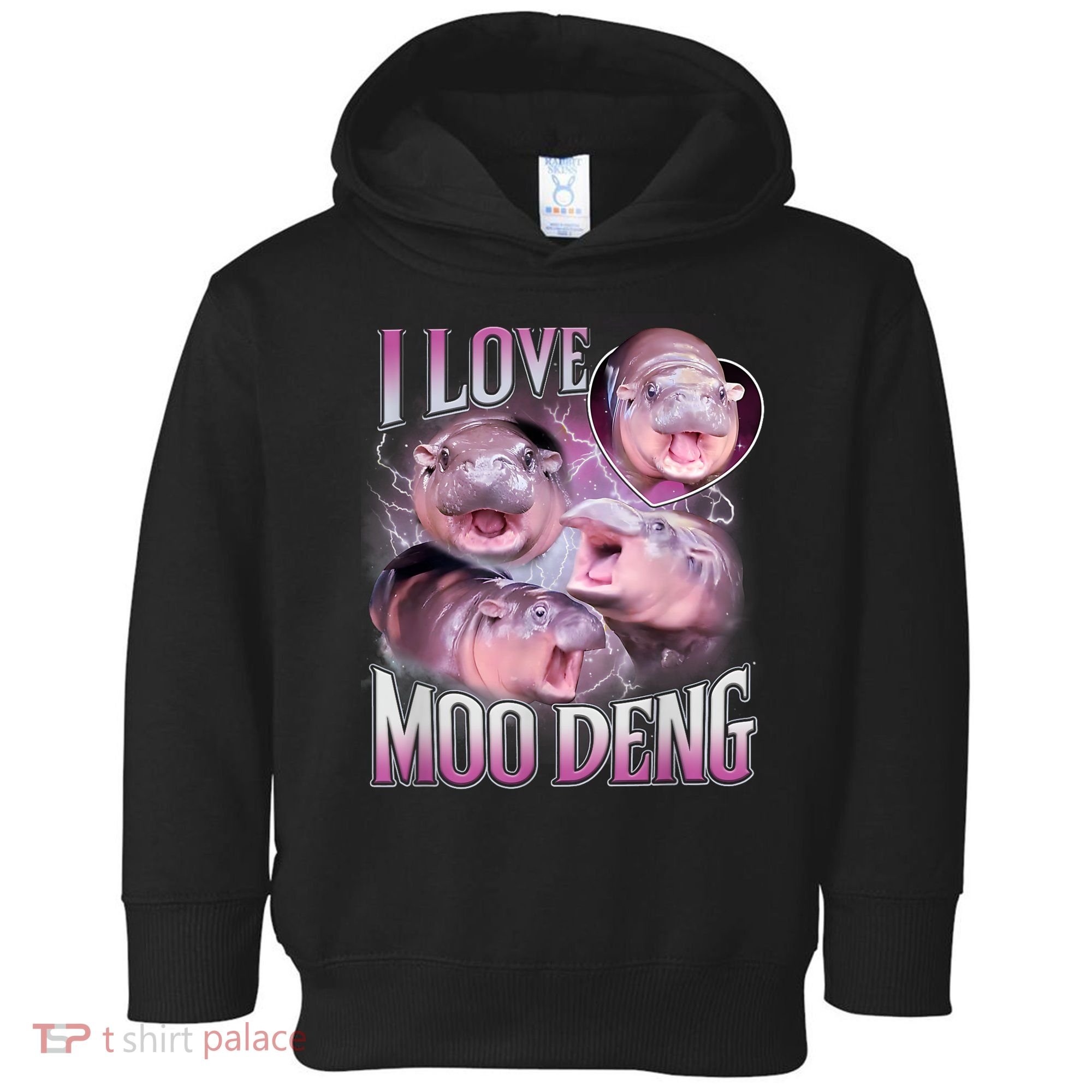 Moo Deng Toddler Hoodie