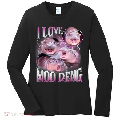 Moo Deng Women's Long Sleeve Shirt