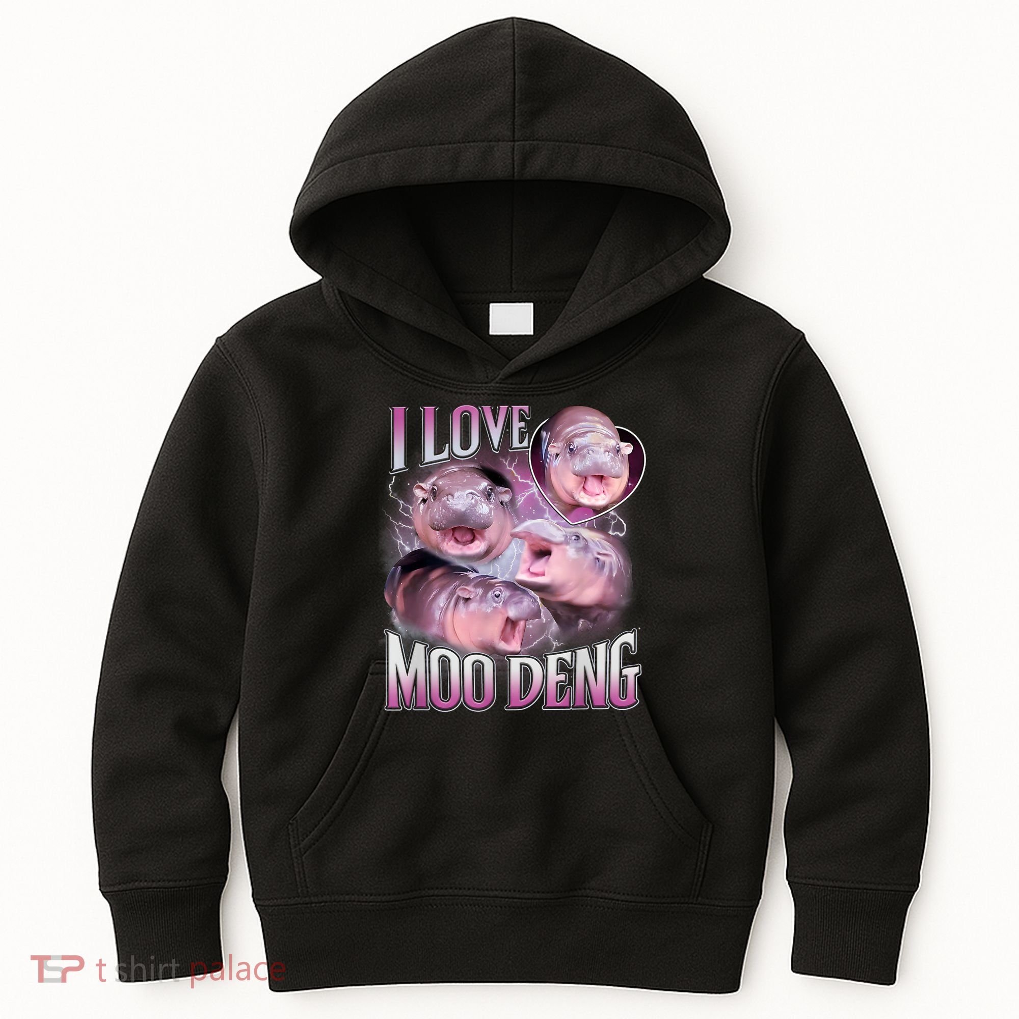 Moo Deng Kids Hoodie