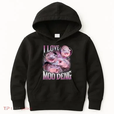 Moo Deng Kids Hoodie