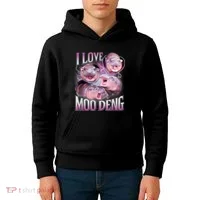 Moo Deng Kids Hoodie thumb 4