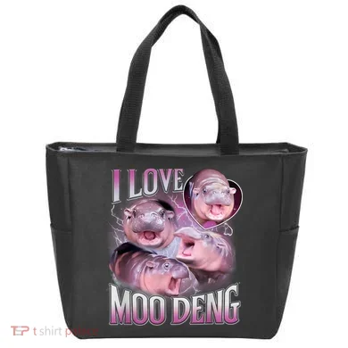 Moo Deng Tote Bag
