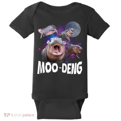 Moo Deng Baby Bodysuit