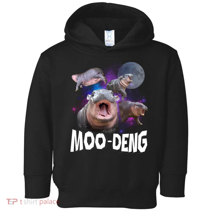 Moo Deng Toddler Hoodie