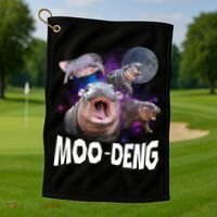 Moo Deng Golf Towel thumb 1