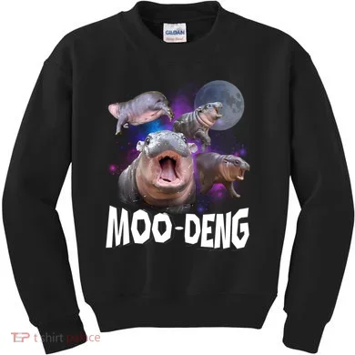 Moo Deng Kids Sweatshirt
