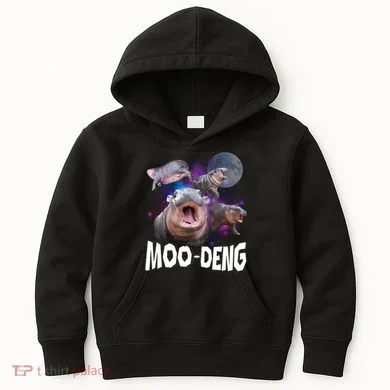 Moo Deng Kids Hoodie