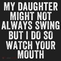 My Daughter Might Not Always Swing But I Do So Watch Your Mouth Softball Player Beanie thumb 2
