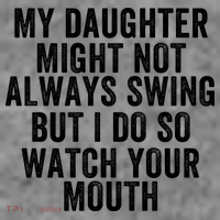 My Daughter Might Not Always Swing But I Do So Watch Your Mouth Softball Player Tank Top thumb 6