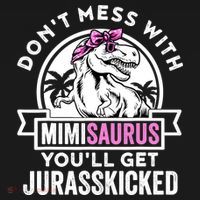 Mimisaurus Dinosaur Mimi Saurus Mother's Day Backpack thumb 2