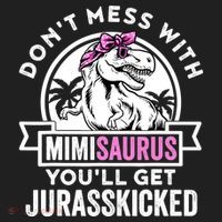 Mimisaurus Dinosaur Mimi Saurus Mother's Day Tumbler thumb 3