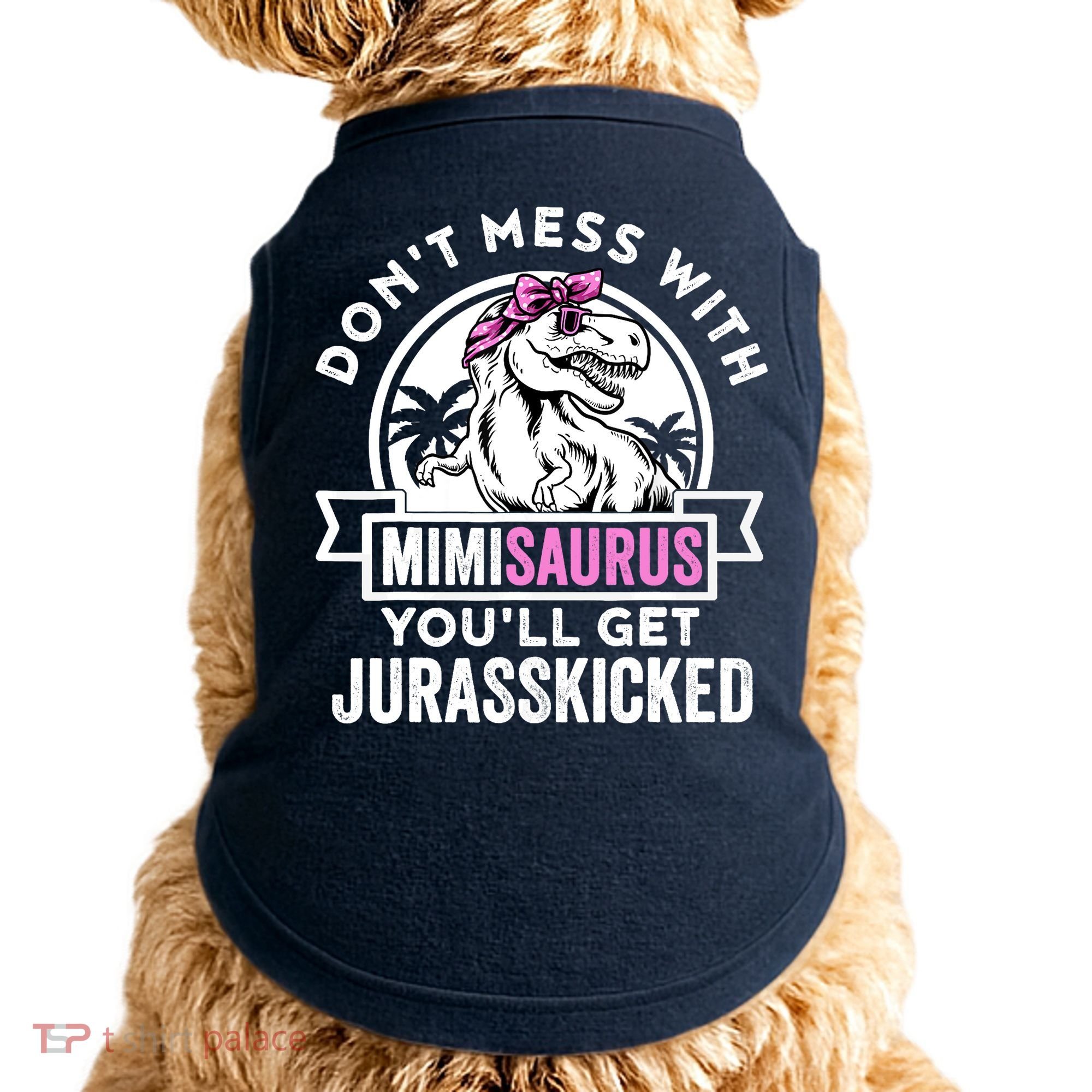 Mimisaurus Dinosaur Mimi Saurus Mother's Day Doggie Tank