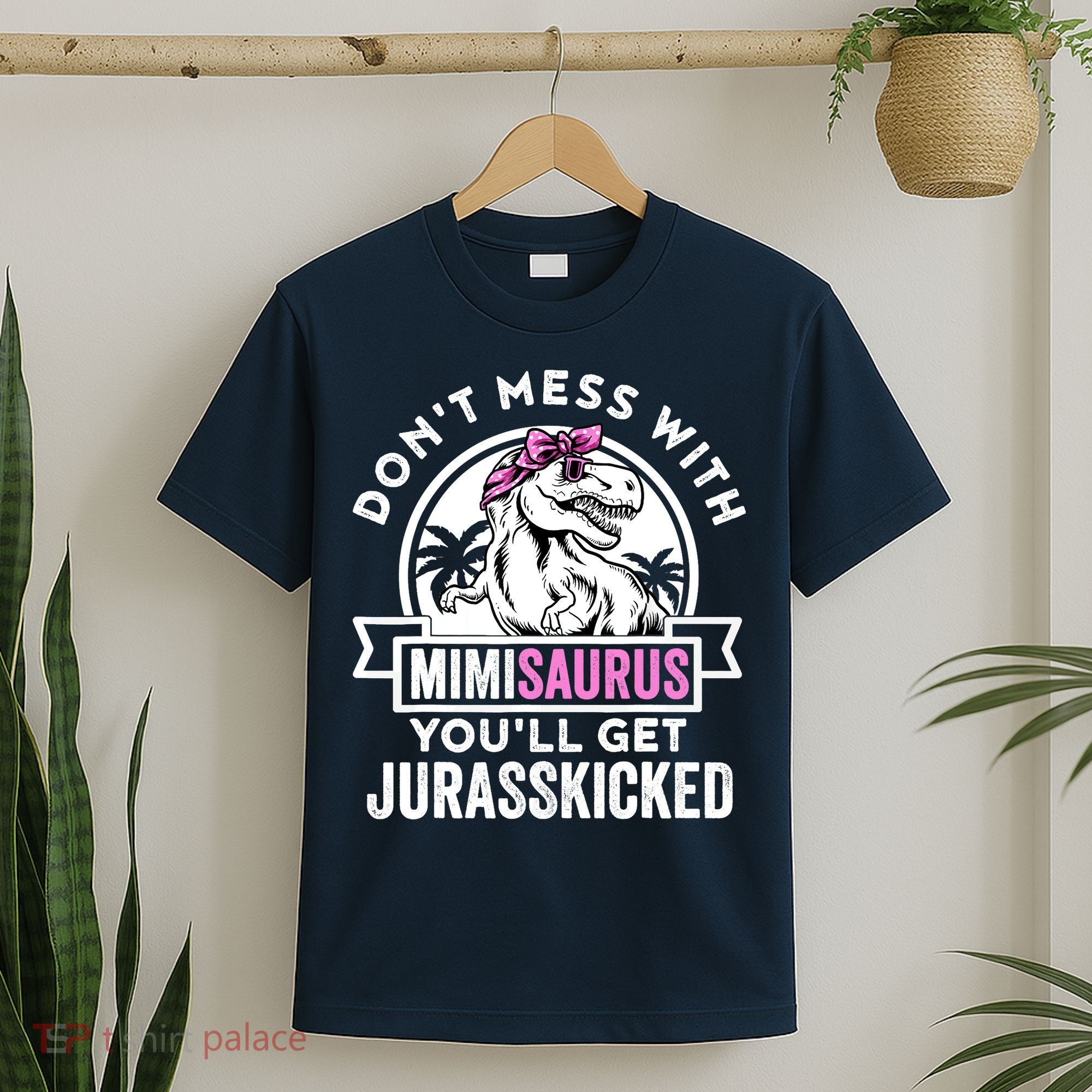 Mimisaurus Dinosaur Mimi Saurus Mother's Day T-Shirt