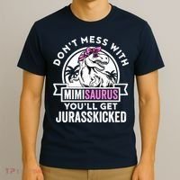 Mimisaurus Dinosaur Mimi Saurus Mother's Day T-Shirt thumb 3