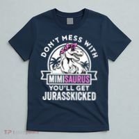 Mimisaurus Dinosaur Mimi Saurus Mother's Day T-Shirt thumb 5