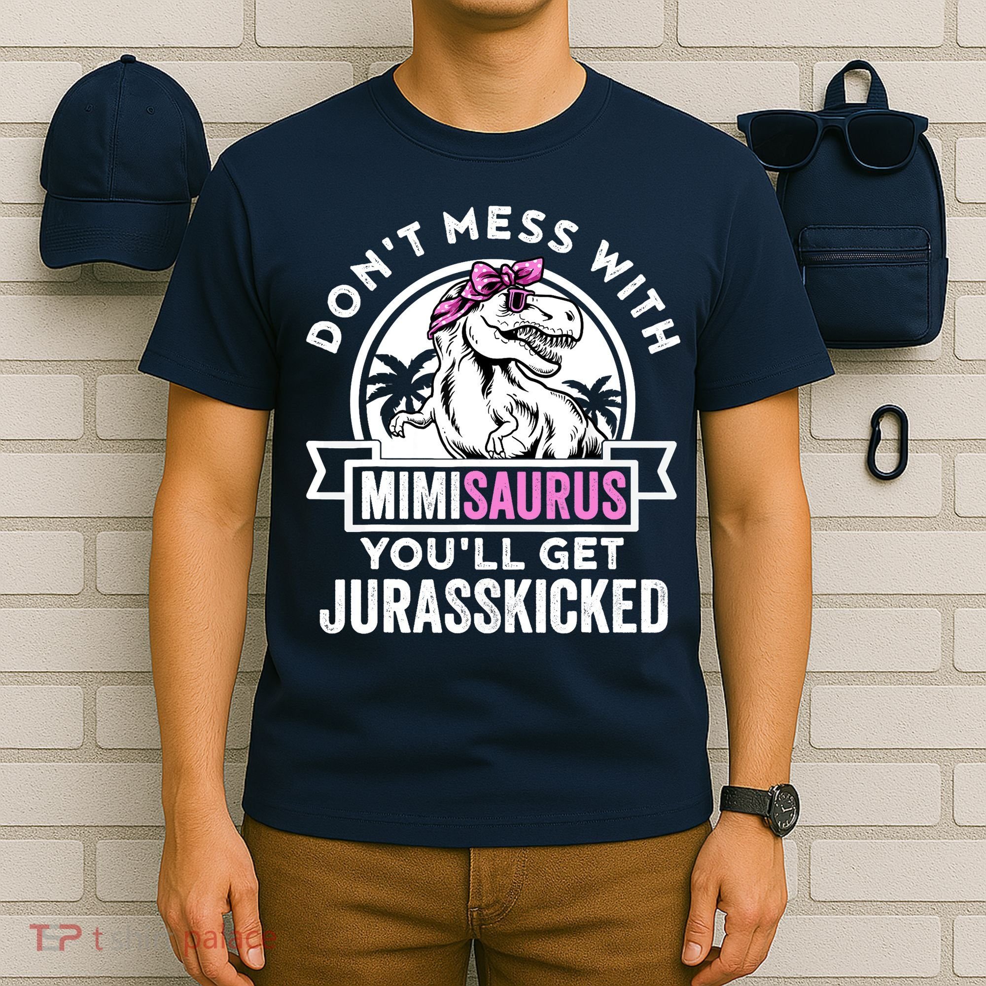 Mimisaurus Dinosaur Mimi Saurus Mother's Day T-Shirt