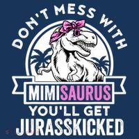 Mimisaurus Dinosaur Mimi Saurus Mother's Day Women's Hoodie thumb 2