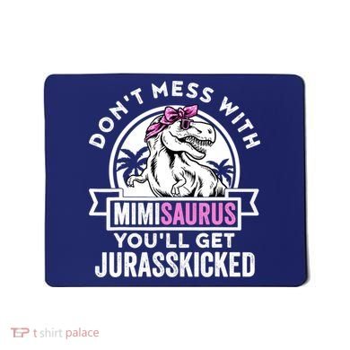 Mimisaurus Dinosaur Mimi Saurus Mother's Day Mousepad