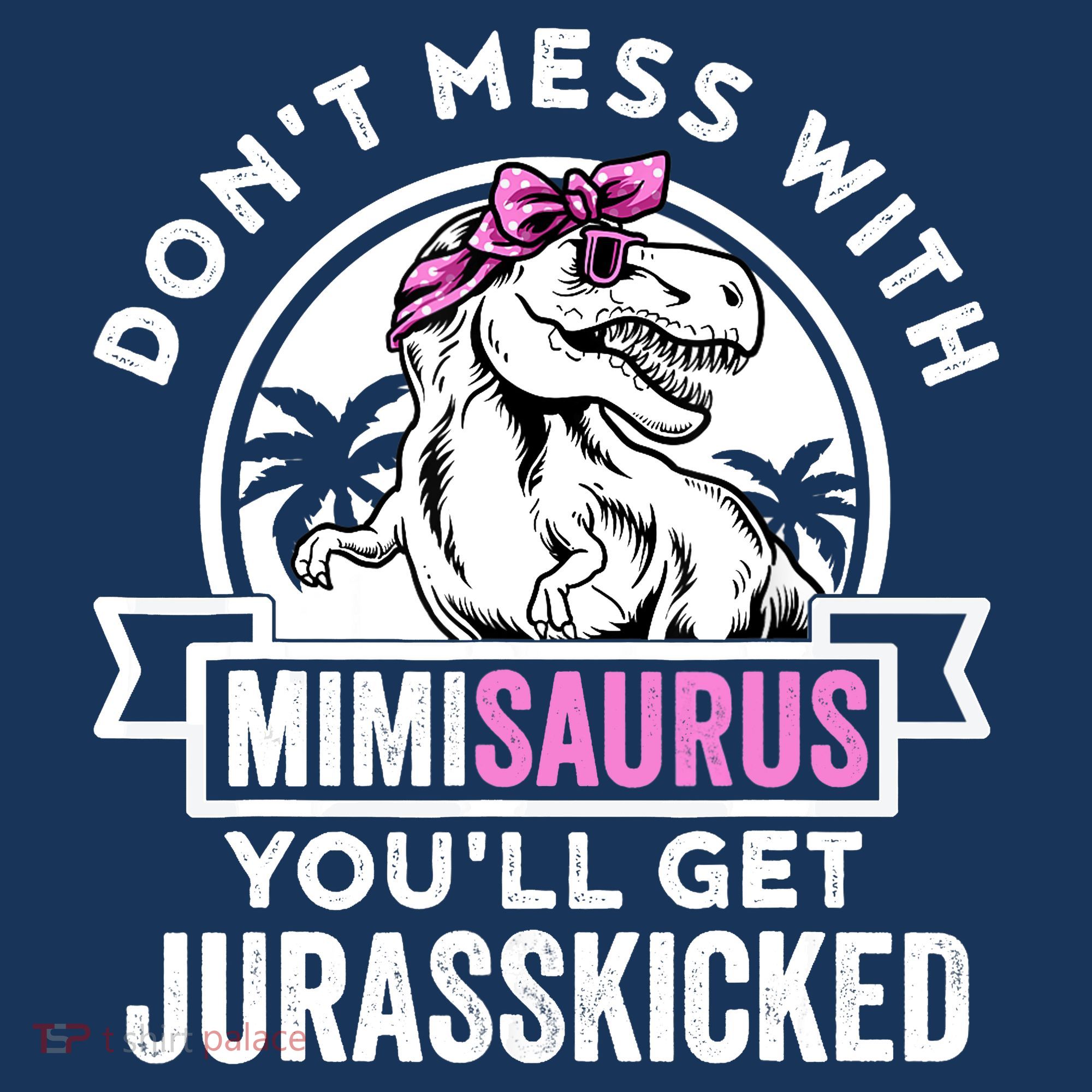 Mimisaurus Dinosaur Mimi Saurus Mother's Day Women's Long Sleeve Shirt