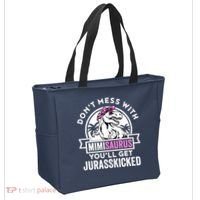 Mimisaurus Dinosaur Mimi Saurus Mother's Day Tote Bag thumb 2